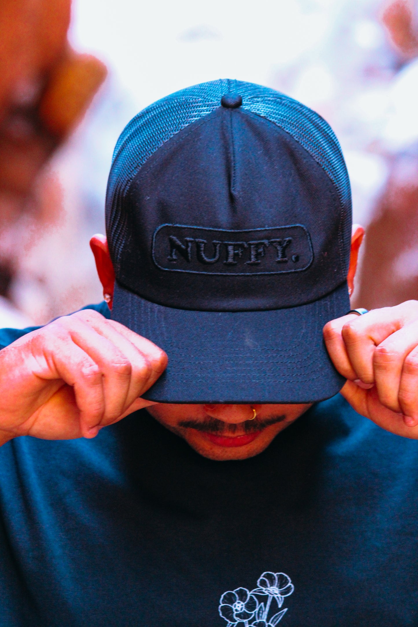 Blackout Nuffy Trucker Cap🌷